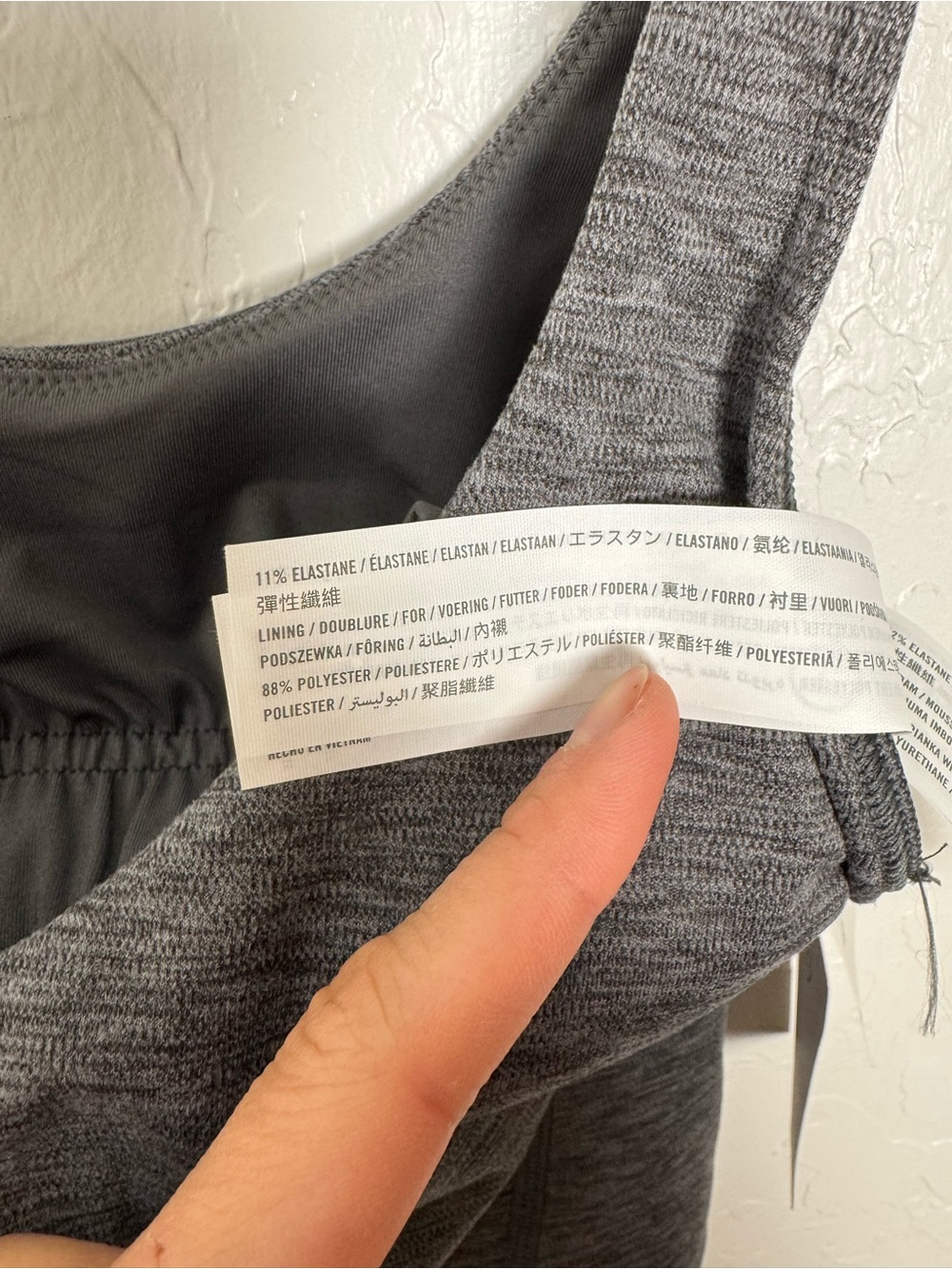 Gilly Hicks Heather Gray Workout Tank Top Go Recharge Sportlette - Picture 10 of 14